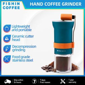 FISHIN COFFEE Hand Coffee Grinder Stainless Steel Grinder Outdoor Camping Portable F321