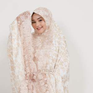 Mukena Alesha Serius 2 in 1Katun Foil micro Gold Premium Adem Jumbo