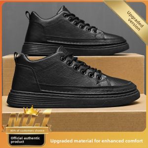 JIFANPAUL | Waterproof Anti-slip Mens Casual Leather Work Shoes