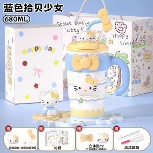 Kitty Cat Ice Dominator 2025 ถ้วยกันความร้อนแบบพกพาสำหรับผู้หญิง ถ้วยน้ำแบบป้องกันรอยยับสำหรับนักเรียน ส่งของขวัญ