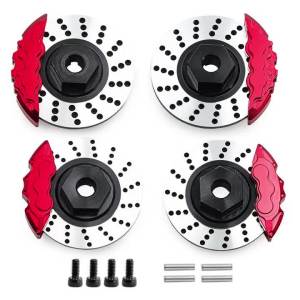 ONEVAN | New RC Car Upgrade Aluminum Alloy Brake Disc Calipers Kit#8367#8356 For 1/10 Traxxas 4-Tec Drift Ford Mustang Upgrade Parts