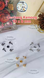Accesories Tas Centang Kenong 10x8 mm (Tancap - Siap Pakai) // Kancing Kenong - Aksesoris Tas