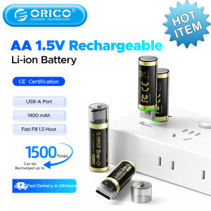 ยูเอสบีโอริโกป้ายอัจฉริยะแบตเตอรี่ลิเธียมลิเธียม Li-Ion ขนาด1.5โวลต์แบตเตอรี่ชาร์จได้