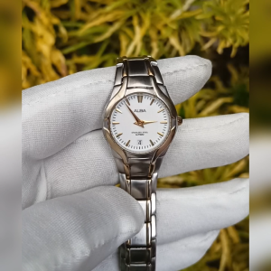 Jam Tangan ALBA VX89-X049 Silver Gold Vintage Original Second | Jam Tangan Wanita Preloved