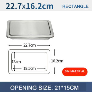 Embedded Countertop Lid Stainless Steel Trash Can Lid Square  Lid for Bathroom Kitchen