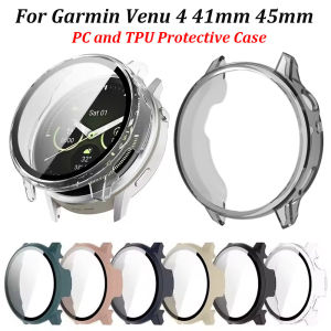 Tempered Glass+Case For Garmin Venu 4 41mm 45mm Anti-scratch Screen Protector TPU Soft Protective Bumper For Venu 4 Accessories