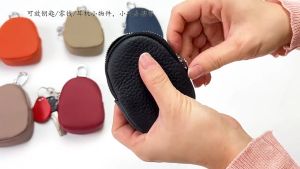 Terbaru dompet koin mini gantungan kunci untuk wanita dompet koin multifungsi dompet risleting