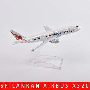 JASON TUTU 1/400 Scale Diecast Metal Sri Lanka Airlines Airbus A320 Aircraft Model 16CM Miniature Authentic Collectible Gift