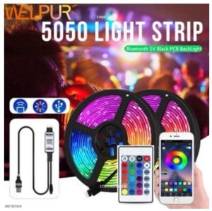 Đèn dây led RGB 16 triệu màu 5M điều khiển bằng điện thoại nháy theo nhạc trang trí decor phòng