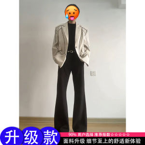 Quần Tây Nam Ống Đứng American Casual Spring Summer Cleanfit Dáng Rộng Thoải Mái Phong Cách Đường Phố Màu Trơn Quần Dài Thường Ngày