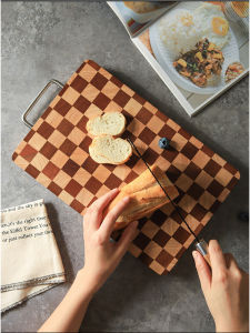 Antibacterial Thickened Chopping Board Nordic Style Long Rectangular Shape Asperma Wood Material Kitchen Cutting Board