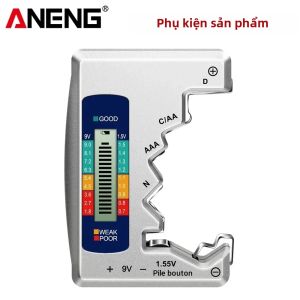ANENG | Máy Kiểm Tra Dung Lượng Pin LCD BT158 Cho Pin AA AAA D N 9V - Cầm Tay Không Cần Pin Tích Hợp Tự Cấp Nguồn Phát Hiện Thời Gian Thực