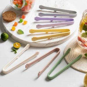1Pc Creative Japanese Cat Paw Shape Silicone Mini Snack Food Tongs Non-slip Handles BBQ Bread Ice Cube Clip Kitchen Accessories