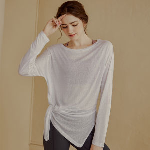 Womens Loose Long Sleeve T-Shirt Quick Dry Breathable Running Yoga Fitness Top Slimming Effect Sportswear Casual Clothing