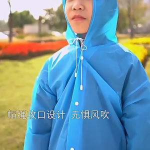 COD Adult Kids EVA Raincoat Waterproof Hooded Lightweight Reusable Rain Coat