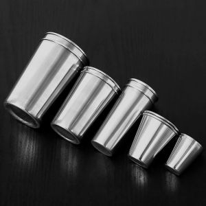 304 Stainless Steel Cup Kindergarten Childrens Water Cup Beer Cup Anti-fall Metal Home Mini Small Cup Wine Glass
