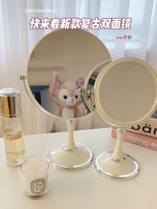 HOVELSHOP Cermin 2 Sisi Normal Zoom Kaca Meja Rias Make Up Standing Mirror Two Side Aesthetic