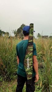 Tas Pancing Daiwa Selempang Hardcase Fiber Loreng Ukuran 80cm 100cm 120cm