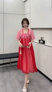 [Basica Moda] 98005 Gaun Dress Midi Wanita Rongxi Hanfu CNY