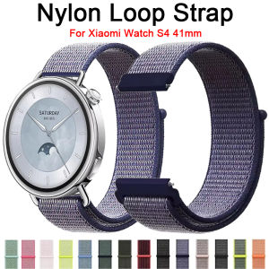 18mm Nylon Loop Strap For Xiaomi Watch S4 41mm Breathable Bracelet Wristband Huawei Watch 5/GT5 Pro 42mm/GT6 GT5 GT4 41mm Correa