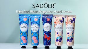 SADOER Hand Cream 30ml Nourishing Moisturising Lotion for Dry Hands Horse Oil Floral Fruit Scent