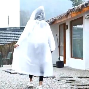 เสื้อกันฝนผ้าEVA เนื้อผ้าหนาแน่น ทนทาน เสื้อกันฝนผู้ใหญ่ ฟรีไซส์ เสื้อกันฝนแฟชั่น หญิง-ชาย C215