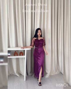 [ X-MANTAN ] DRESS AURORA / dress natal / dress premium / dress pesta / dress kondangan (GOOD QUALITY)