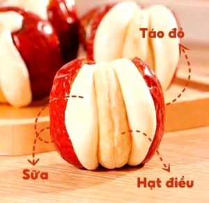 Táo đỏ kẹp sữa lạc đà hạt điều - loại 1kg