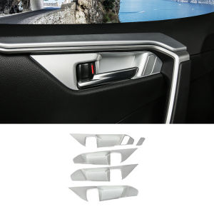 Ốp Trang Trí Khung Cửa Trong Xe Toyota RAV4 XA50 2019-2025 Chất Liệu Nhựa ABS Phụ Kiện Xe Hybrid