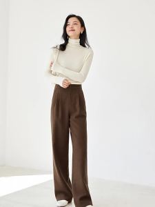 Yigue | Loose Straight Casual Pants for Women Spring and Autumn High Waist Slimming