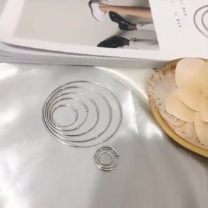 Somilia Rose Gold Hoop Earrings for Women 925 Sterling Silver Fashion Earrings Real Gold Kольца Cерьги Rings PLVC300251012