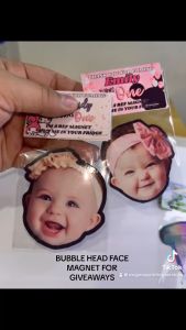 Souvenir Face Cut-out Ref MagnetSouvenir Size Approximately 3 Inches" Bubblehead Ref Magnet