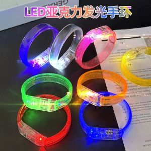Vòng Tay Acrylic LED Pha Lê Luminous Fluorescent Vòng Tay Chạy Ban Đêm Cho Lễ Hội Âm Nhạc Bar Party