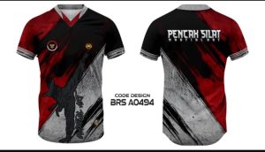 Jersey Kaos Pencak Silat motif Printing Gratis Desain Terbaru Bebas Custom Sesuka Hati