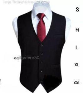 Vest Kerja pria dan wanita rompi waitter hotel