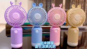 Quạt cầm tay mini tai thú đáng yêu (kèm sạc USB) LILA QTAITHU69