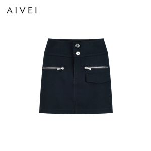 AIVEI | Summer Retro Y2K Low Rise Denim Skirt