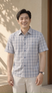 Áo sơ mi Việt Tiến tay ngắn (M-XL)