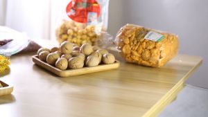 10cmDia Glass Jar Food Storage Bamboo Jar Lid Air Tight Jar Container Glass Pot Kitchen Jar Container Botol Rempah Balang Kaca Kedap Udara 玻璃罐