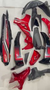 Trọn bộ dàn áo cho xe SIRIUS RC Đỏ Đun Đen [TẶNG TEM XE] - nhựa ABS cao cấp