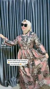 FRILLA GAMIS SILKY PREMIUM / GAMIS TERBARU / dress silk premium BISA COD RIZKIZEA.ID