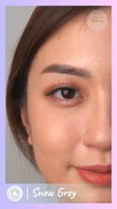 Snow Grey Monthly Softlens Warna Korea Premium