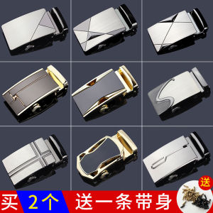 ผู้ชายอัตโนมัติหัวเข็มขัดโลหะผสม 35 ซมผู้ถือบัตรเข็มขัดหนังอุปกรณ์เสริม เรียบง่าย แฟชั่นคุณภาพทนทาน