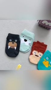 Kaos Kaki Bayi Karakter & Kaos Kaki Anak Perempuan Laki-laki Motif Hewan 3D Lucu