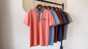 Simts 2022 Big Size Collar Polo T Shirt For Men With Pocket Casual Plus Size Man Lapel Tops