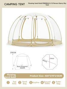 BEIANLANG | Transparent Portable Foldable Thickened Camping Tent Bubble House