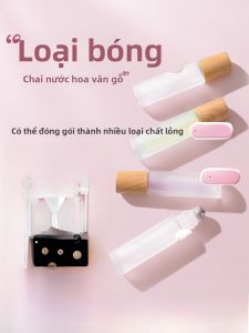 Bình Đựng Nước Hoa Lăn 10ml Bằng Thủy Tinh Cầm Tay Du Lịch Cao Cấp Dầu Dưỡng Môi Tinh Dầu Gỗ Trơn Tru Bình Rỗng