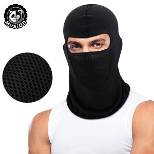 Musion  alaclava Full Mask Cycling Face Mask with mesh Sunscreen Headgear for Climbing Skiing Fishi