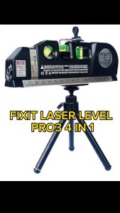 Home Store Fixit Laser LevelPro3 4 in 1 Multipurpose Laser Level With 3 Level Laser Vertical Cross Horizontal