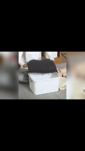 Plastic storage box with cover lid household clothes quilt box toy storage box extra large storage box kotak simpanan